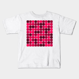 Squircle Pattern (Pink Shades) Kids T-Shirt